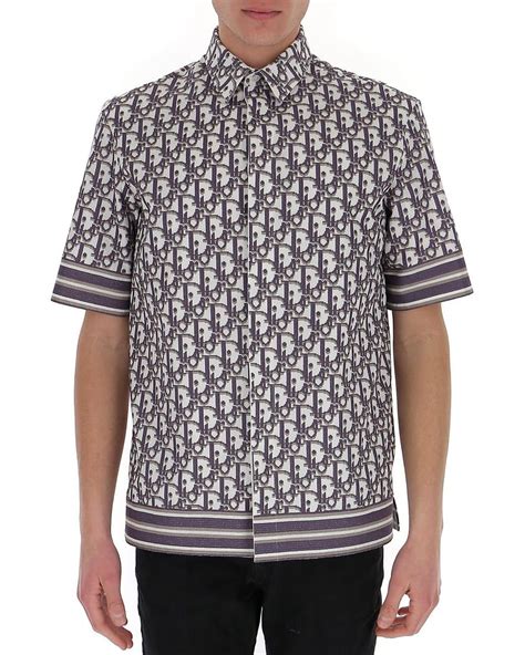 Dior Oblique Short Sleeve Shirt for Men 